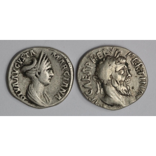 1407 - Divus Marciana silver denarius, struck by Trajan in honour of his deceased sister, Eagle standing ri... 