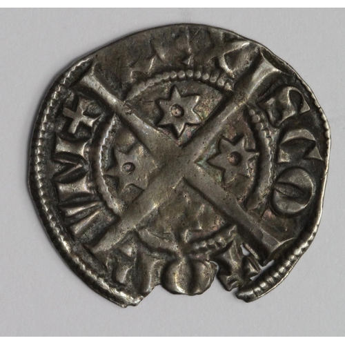 1538 - Scottish silver penny of Alexander III, 24 points, straight sided lettering, open 'C', thick-aised '... 