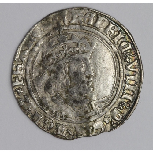 1556 - Henry VIII, silver groat, Second Coinage 1526-1544, mm. Arrow, Laker Bust D, Roman nose, fluffy hair... 