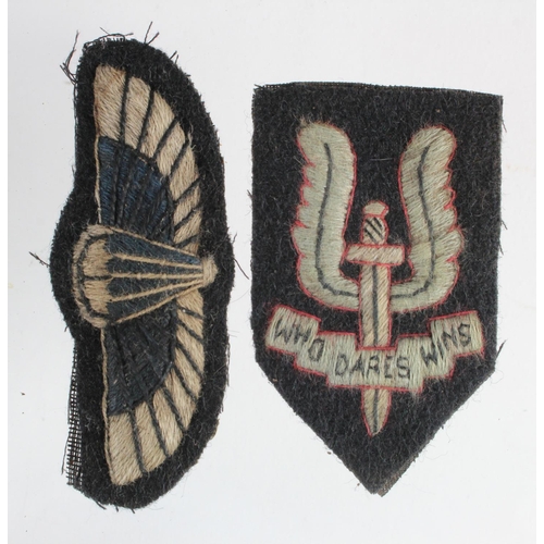 157 - Badges SAS Beret badge and Jump wings