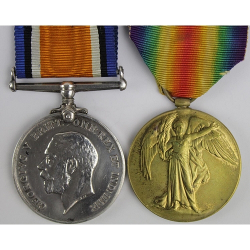 278 - BWM & Victory Medal to 17556 Pte George Freak Street W.Riding.R. KIA 12/10/1916 with 