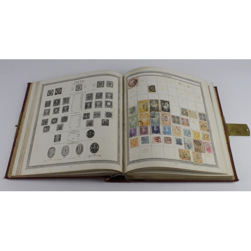 2803 - Nineteenth Century 'Postage Stamp Album' 4th edition. A classic 500 page quality album with metal cl... 