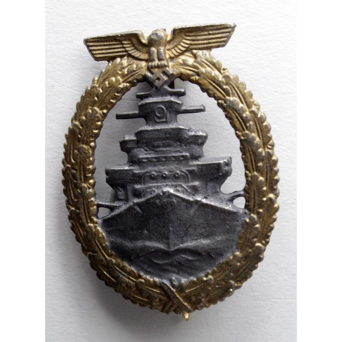 513 - German Kriegsmarine High Seas Fleet war badge