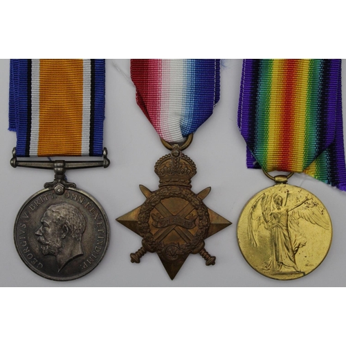 75 - 1915 Star Trio to 27814 Pte E Atkinson Liverpool Regt. Died of Wounds 9/10/1916 with the 12th Bn. Bo... 