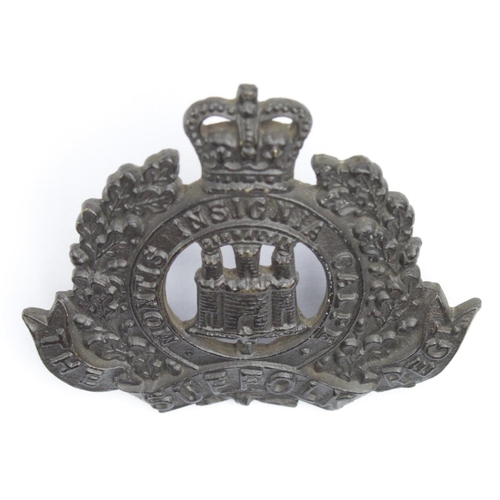 919 - Suffolk Regt Officers cap badge, QC, bronze