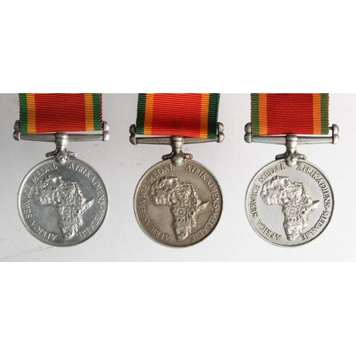 93 - African Service (Silver) medals to recipients of the Women's Auxiliary Air Force WW2.   (3)