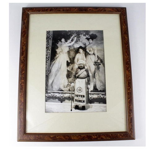 936 - Suffragette framed photograph (looks original) of Catherine Griffiths aged 102 thought to be the suf... 