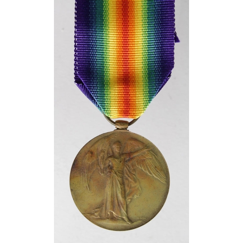 981 - Victory Medal to 8015 Pte J Shaw W.York.Regt. KIA 25/9/1916 with the 1st Bn. Born Leeds. On the Thei... 