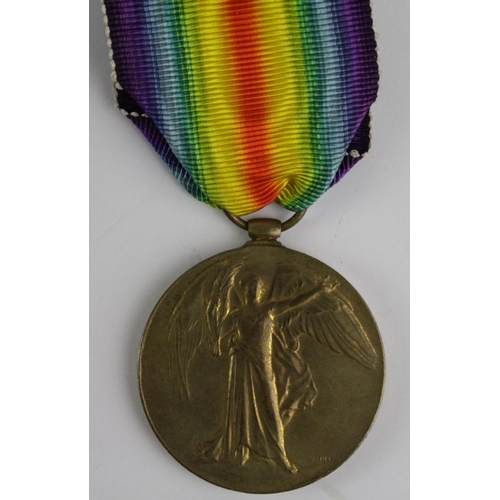 982 - Victory Medal to 8497 Pte H McCaulley Highland L.I. KIA 11/4/1917 with the 10th/11th Bn. Born Bathga... 