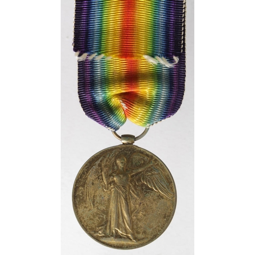 984 - Victory Medal to G-7405 Pte T R Gibson The Queens. KIA 15th July 1916 with the 1st Bn. Born St Pancr... 