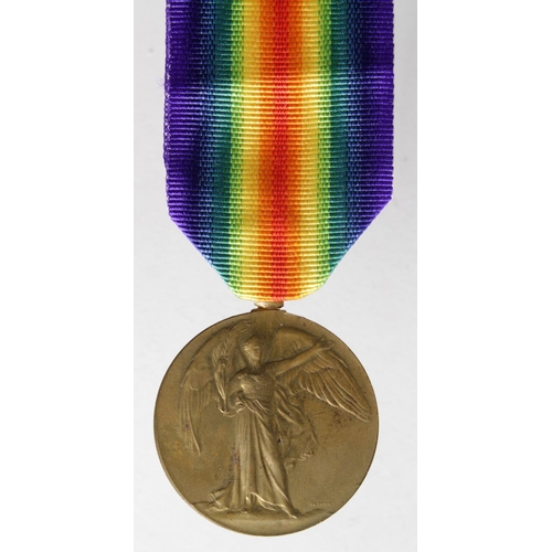 988 - Victory Medal to GS-3913 Pte E Shelvey Royal Fusiliers. KIA 7/7/1916 with the 8th Bn. Born Hammersmi... 