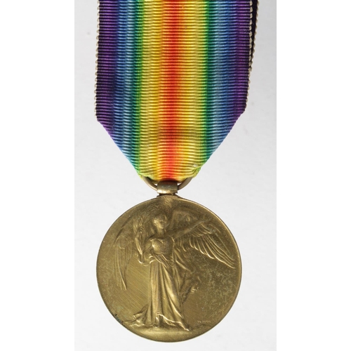 989 - Victory Medal to R-14555 Pte A V Mathews K.R.Rifle.C. KIA 25/8/1916 with the 7th Bn. Born Walworth. ... 