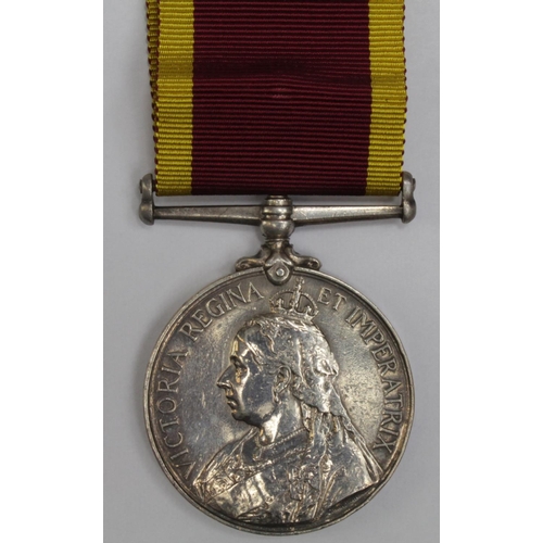 1595 - China War Medal 1900 (silver) no clasp, named J.R.Peacock, AB, HMS Dido.