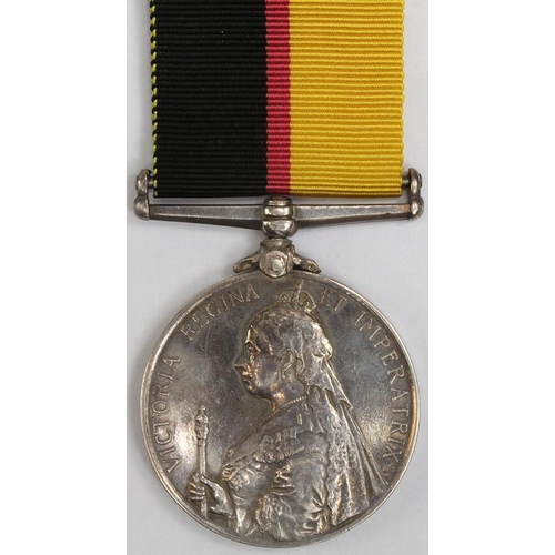 1644 - Queens Sudan Medal 1899 (silver) named to 3633 Pte R C Devoce 1/Lin R.  Traced to Roll as 3633 Pte R... 