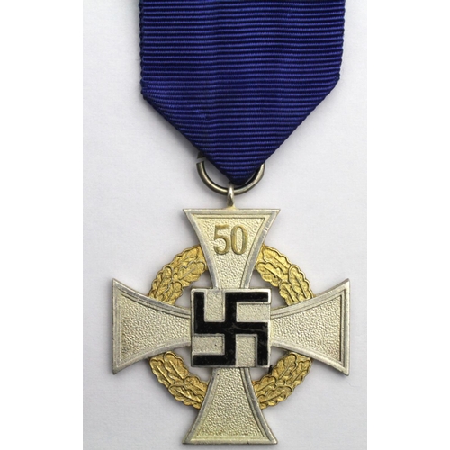 1689 - German 50 years LS&GC Faithful service cross