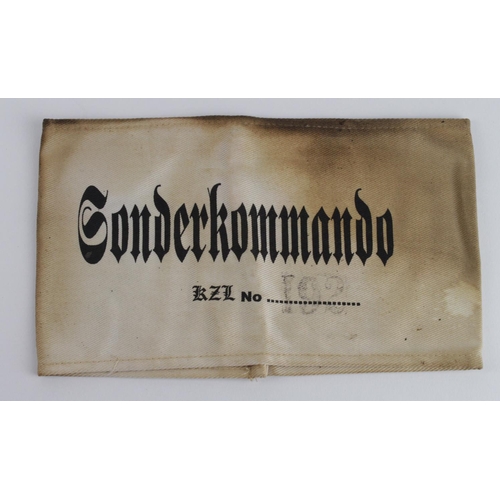 1703 - German Concentration camp interest a Sonder Kommando armband who those who acted against their own k... 