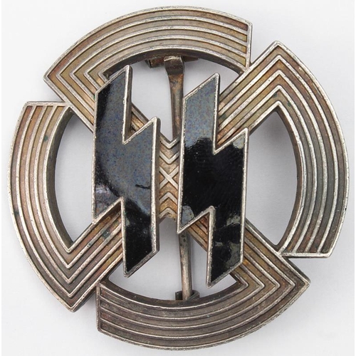 1768 - German Nazi SS Sport Badge, no maker mark