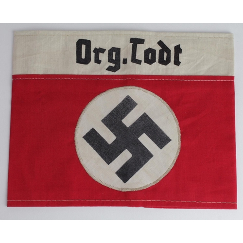 1779 - German Org. Todt Leaders armband