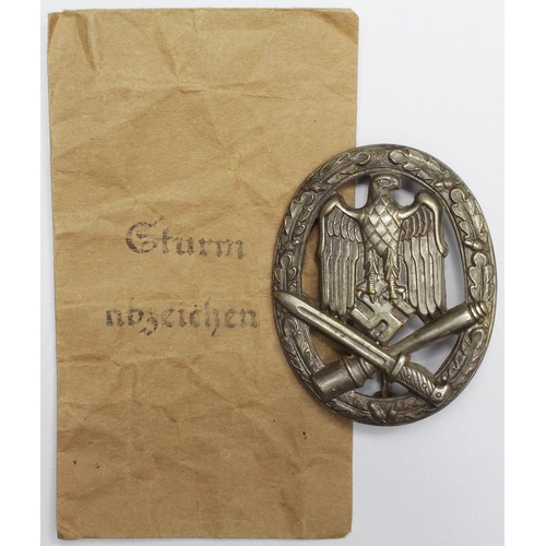 1817 - German style General Assault Badge in paper packet