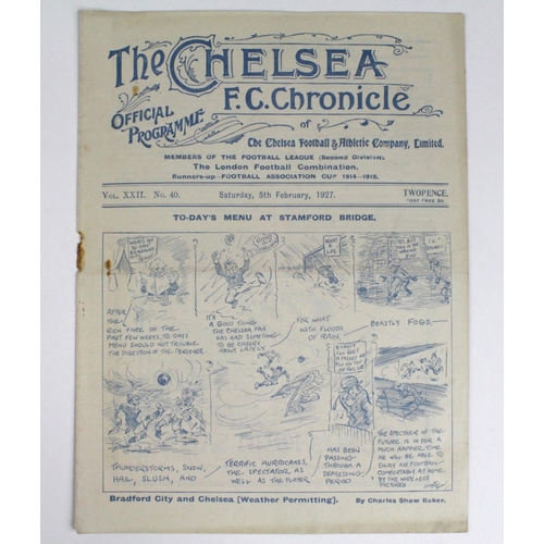 900 - Chelsea v Bradford City 5th Feb 1927