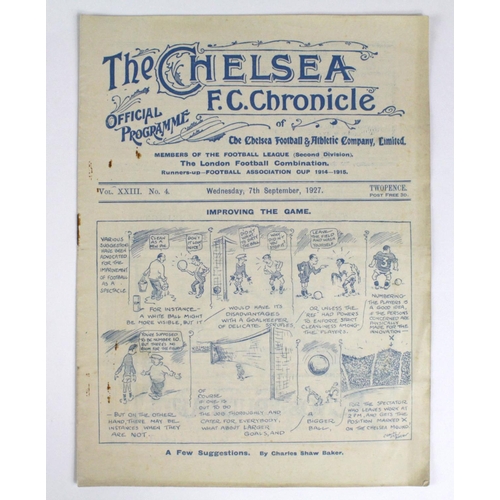 957 - Chelsea v Notts County 7th Sept 1927