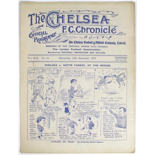 958 - Chelsea v Notts Forest 26th Dec 1923