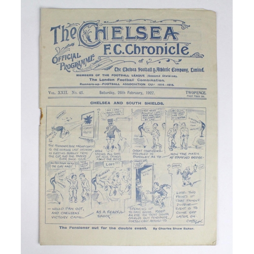 985 - Chelsea v South Shields 26th Feb 1927