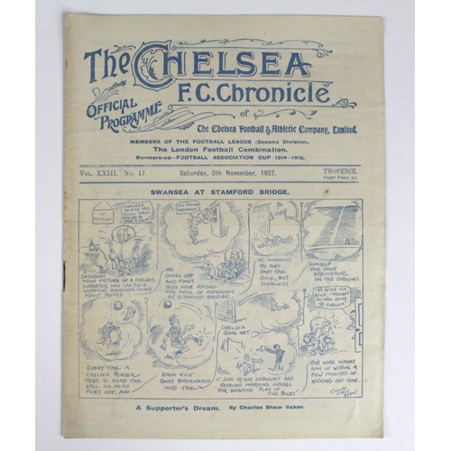 998 - Chelsea v Swansea Town 5th Sept 1927