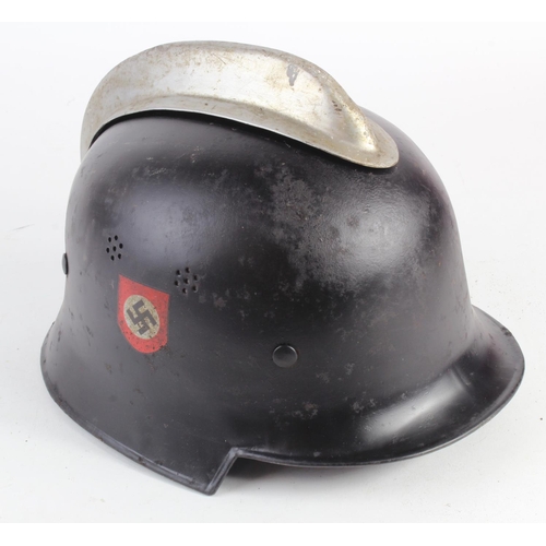 1029 - WW2 German Railway Fire & Rescue Helmet