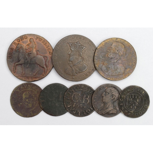 1809 - Tokens (8) 17th and 18thC assortment, mixed grade.