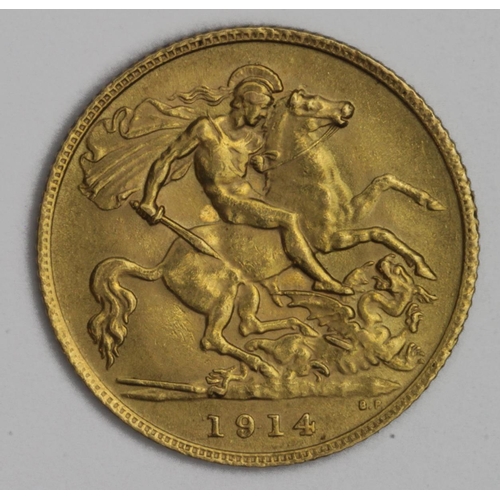 1919 - Half Sovereign 1914, S.4006, EF