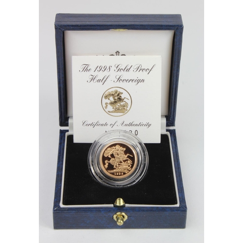 1943 - Half Sovereign 1998 Proof FDC boxed as issued