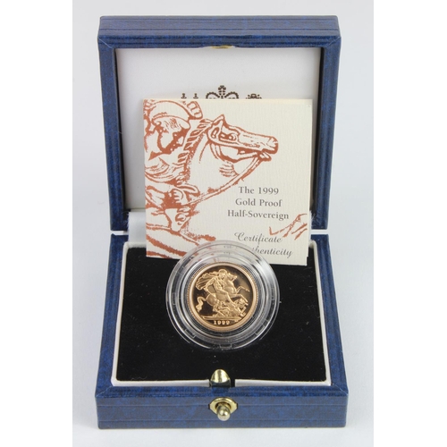 1944 - Half Sovereign 1999 Proof FDC boxed as issued