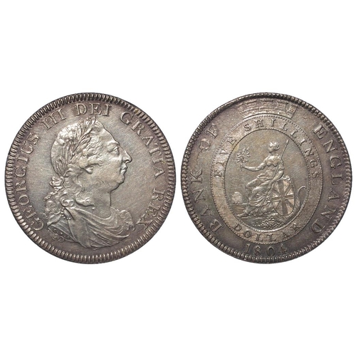 2148 - Dollar 1804, Bank of England, top leaf to centre of E, no stop after REX, S.3768, nEF