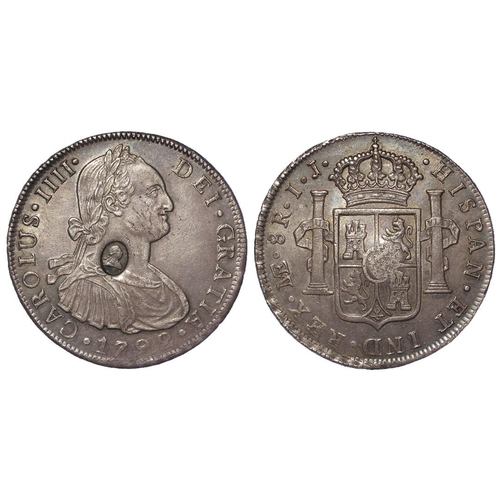 2154 - Dollar, George III oval countermark on a Peru 8 Reales 1792 LIMAE IJ, S.3765A, toned GVF