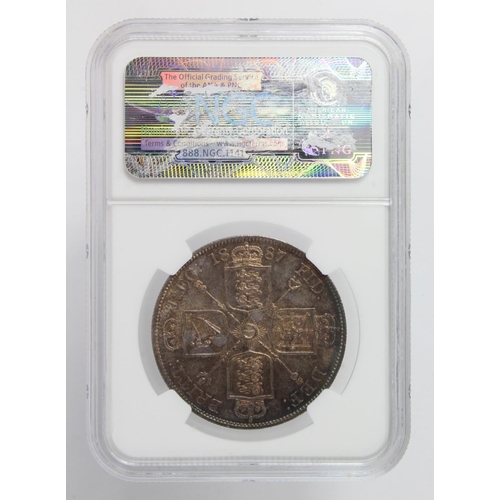 2156 - Double Florin 1887 (A1) NGC slabbed as MS62