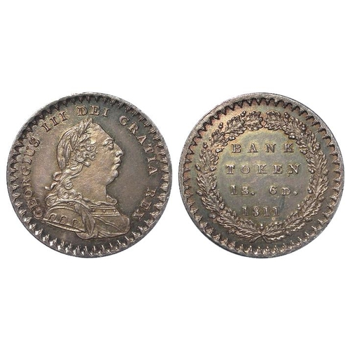 2159 - Eighteenpence Bank Token 1811 toned EF