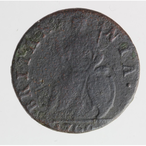 2173 - Farthing 1700 no stop after tertivs, unbarred As in britannia (Peck 671), fair, but very clear, very... 