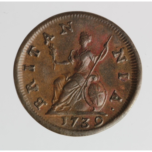 2182 - Farthing 1739, S.3720, GVF