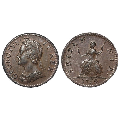 2183 - Farthing 1754, S.3722, EF