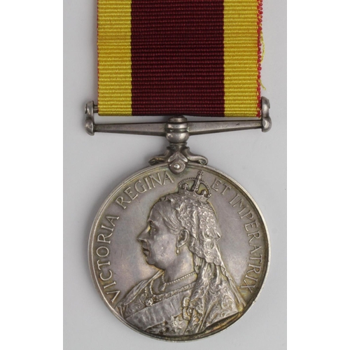 292 - China War Medal 1900 no clasp, silver, named (21224 Gr C Collins No91 Co RGA). Born Drumcliff, Co Cl... 