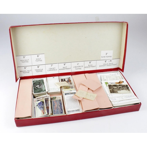 3403 - Interesting box containing quantity of cards, very mixed condition, needs viewing. (Qty)