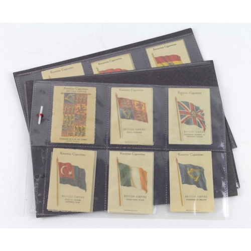 3418 - Silks cigarette cards, range of Kensitas Flags (approx 39)