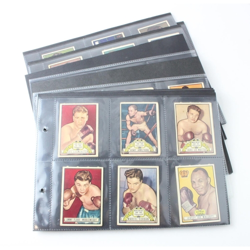 3423 - Topps (U.S.A.). Ringside, 1951, complete set of 96 cards in pages + 1 card with picture back.  G - V... 