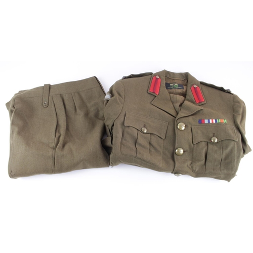 958 - WW2 Parachute Regiment Brigadier unnamed uniform (jacket & trousers) complete with para buttons and ... 