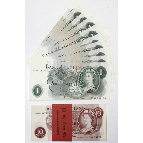 68 - Fforde & Page (20), Fforde 10 Shillings (10) issued 1967, a consecutively numbered run of 10 notes, ... 