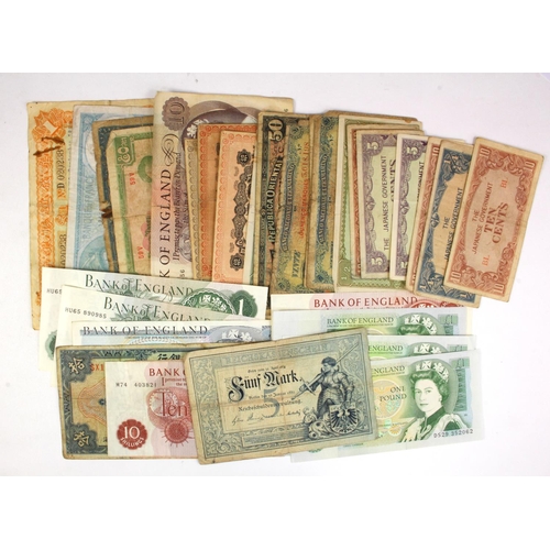 818 - World (33) an interesting collection of world notes including Russo-Chinese 1 Dollar Peking dated 19... 