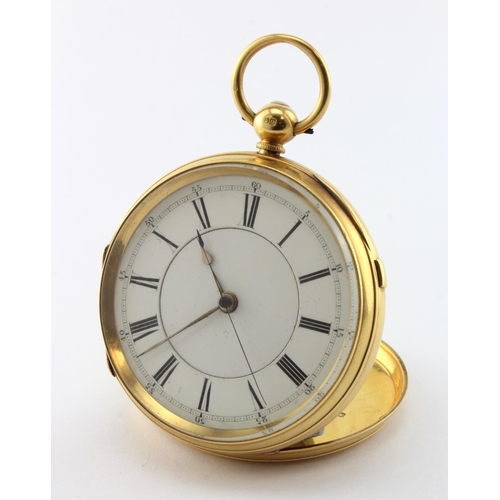 88 - Gents 18ct cased open face pocket watch by Nathan & Co. Hallmarked Chester 1877, inscibed on the of ... 