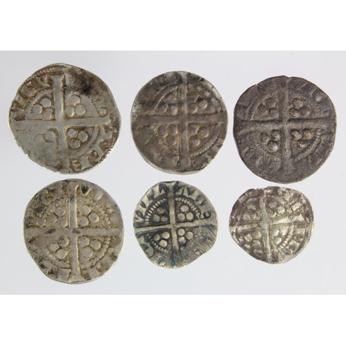 100 - Edward I Berwick-onTweed silver pennies and halfpennies (6): Pennies: Class 3b toned nVF, Class 4a G... 