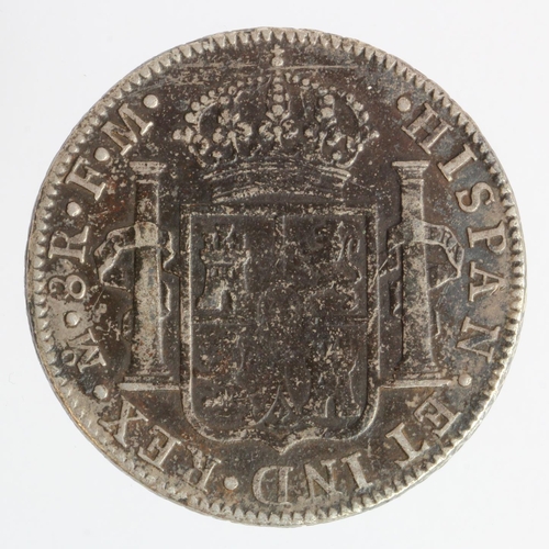 1000 - Spanish Mexico silver 8 Reales 1792 Mo FM, dark nVF